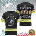 Philadelphia Eagles Firefighter Snoopy Peanuts NFL T Shirt - Limotees LLC