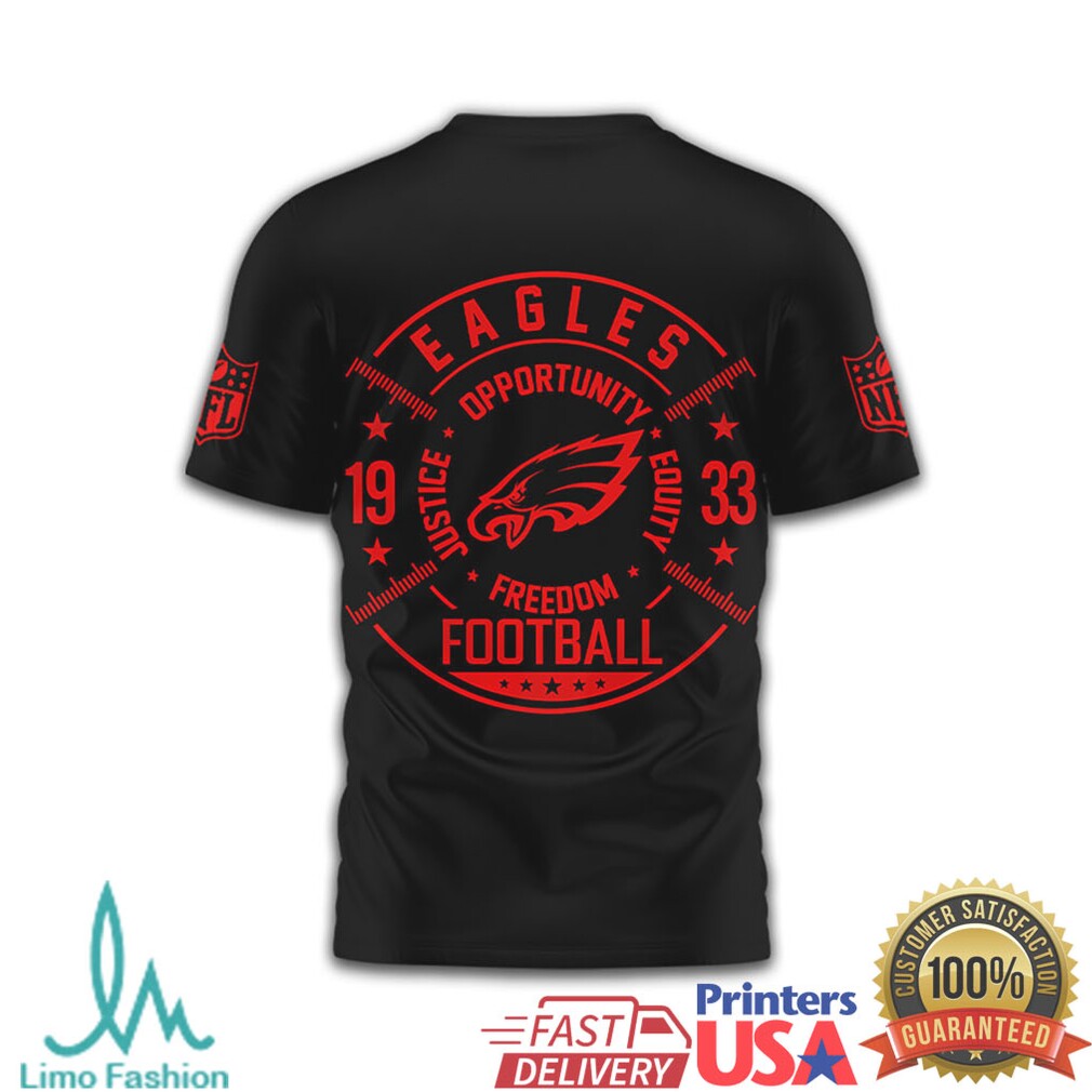 Philadelphia Eagles Freedom Football Justice Opportunity Equity T Shirt - Limotees LLC