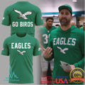 Philadelphia Eagles “Go Birds” Kelly Green Fan T Shirt and Hoodie - Limotees LLC