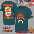Philadelphia Eagles Hulk Hogan Hulkamania Retro Style NFL Shirt - Limotees LLC