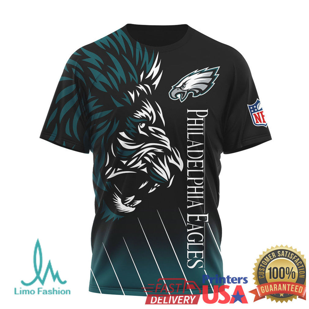 Philadelphia Eagles Lion The King Hakuna Matata Fly Eagles Fly 3D All Over Print T Shirt - Limotees LLC
