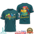 Philadelphia Eagles Margaritaville It's 5 O'Clock Somewhere Parrot T Shirt - Limotees LLC