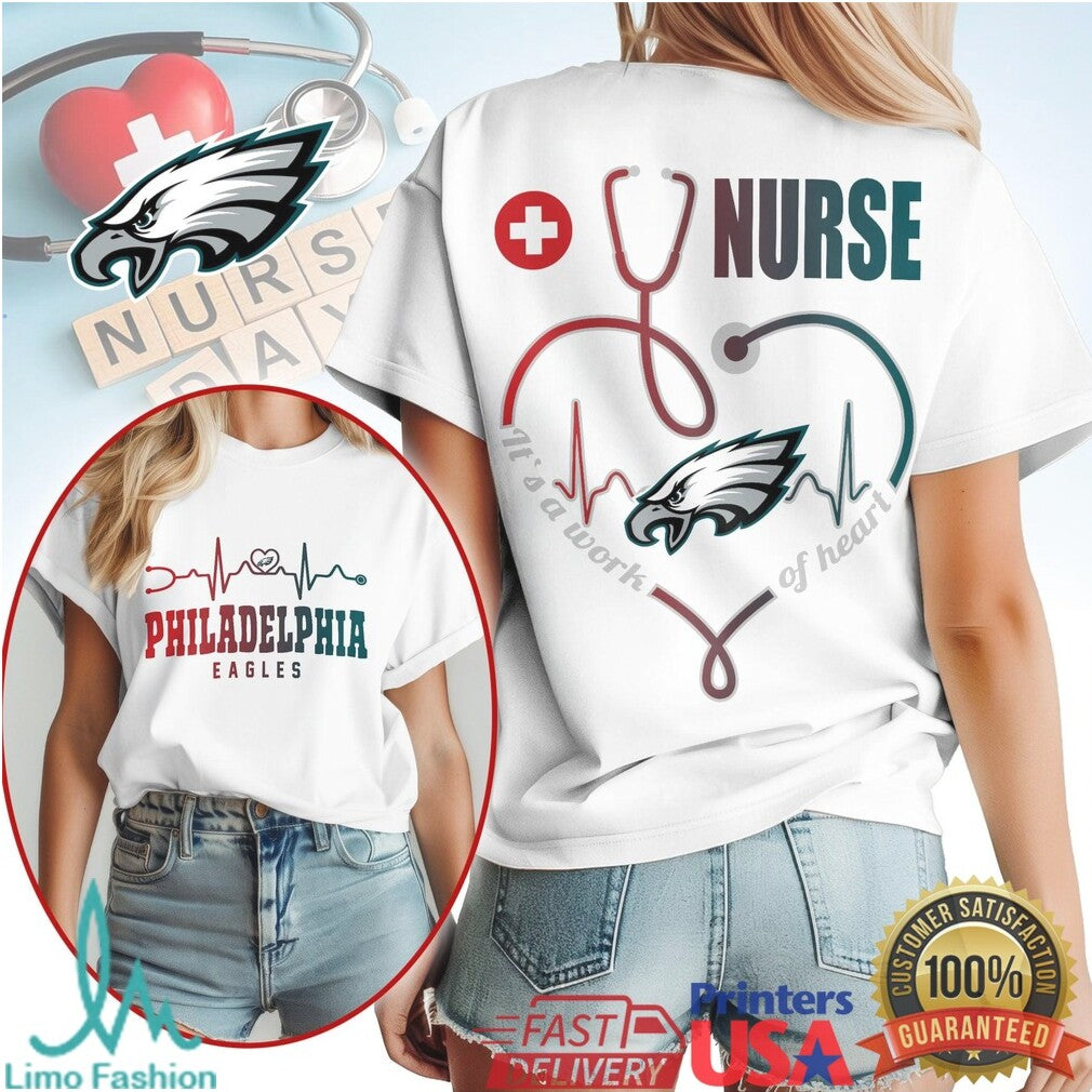 Philadelphia Eagles Nurse T Shirt Football Fan Medical Professional T Shirt