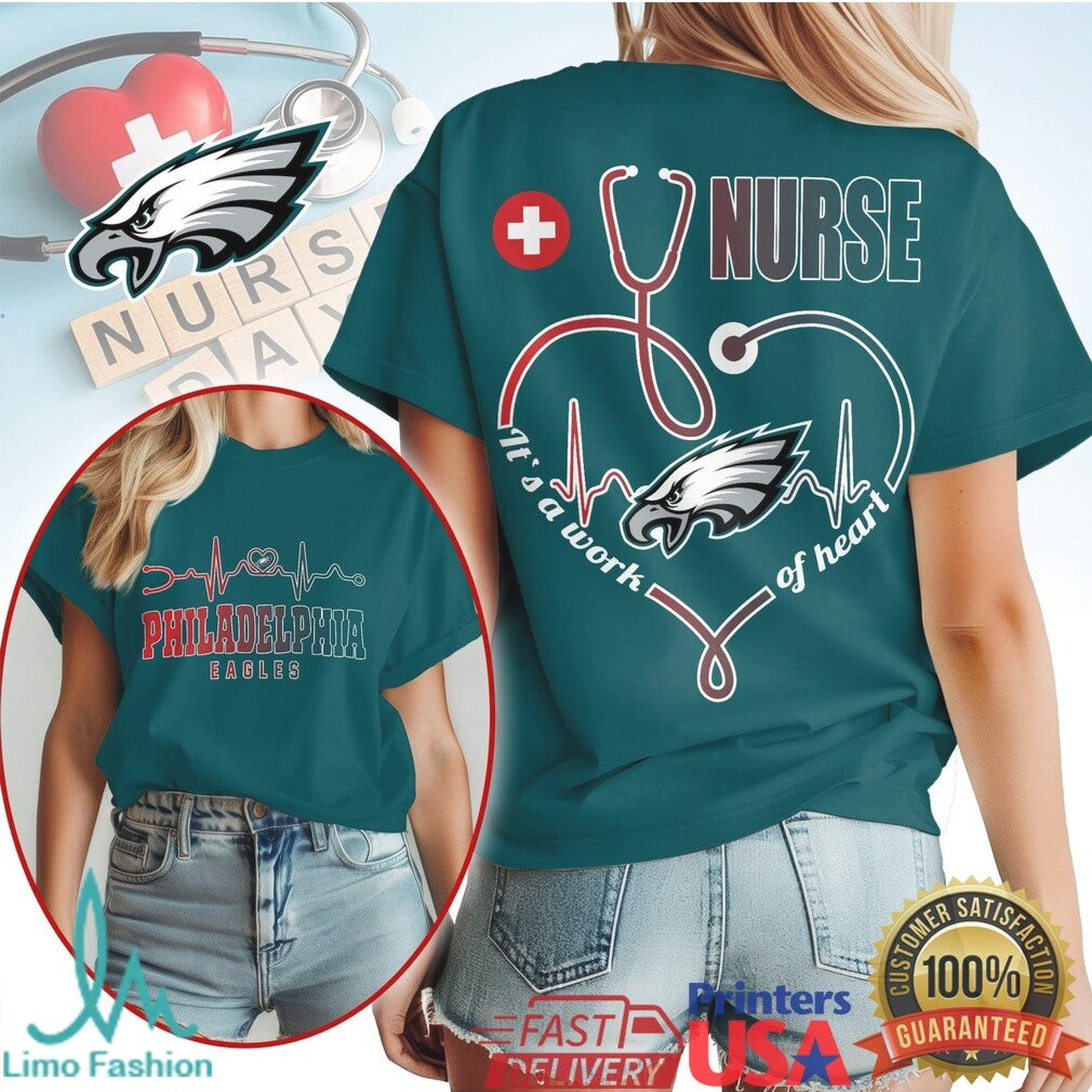 Philadelphia Eagles Nurse T Shirt Football Fan Medical Professional T Shirt