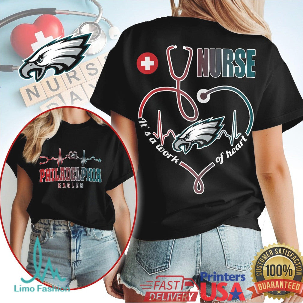 Philadelphia Eagles Nurse T Shirt Football Fan Medical Professional T Shirt