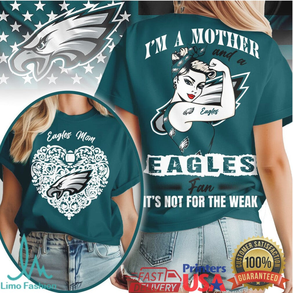 Philadelphia Eagles Official NFL I Am A Mother 3D Shirt - Limotees LLC