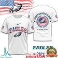 Philadelphia Eagles Patriotic 4th of July NFL Graphic T Shirt - Limotees LLC