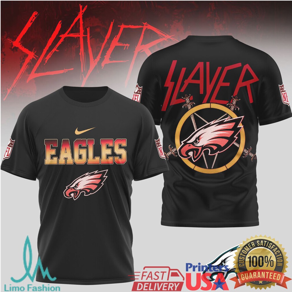 Philadelphia Eagles Slayer Heavy Metal Mashup Shirt - Limotees LLC