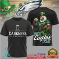 Philadelphia Eagles St. Patrick's Day Hello Darkness My Old Friend T Shirt - Limotees LLC