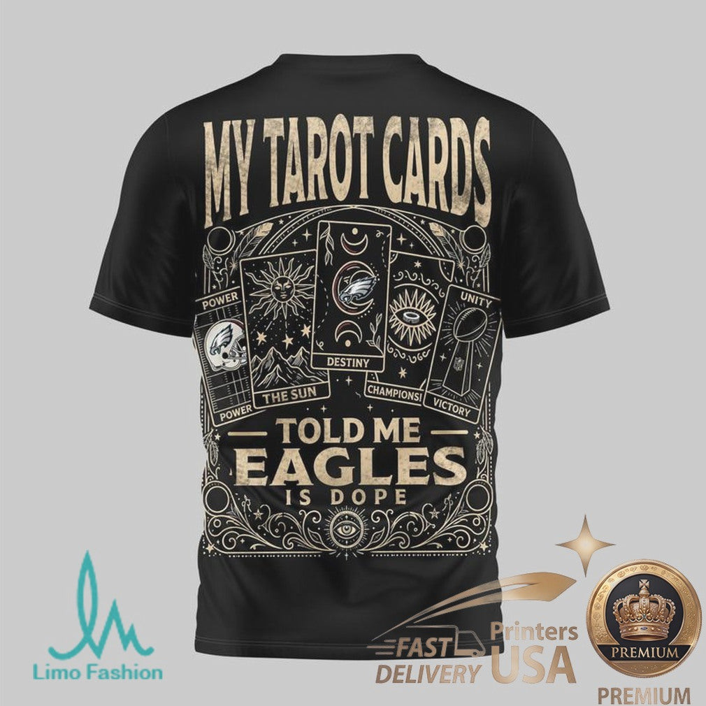 Philadelphia Eagles Tarot Card Style Graphic T Shirt - Limotees LLC