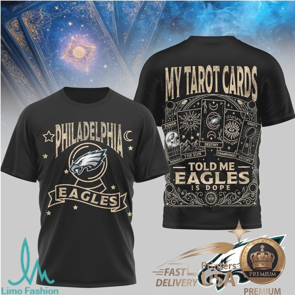 Philadelphia Eagles Tarot Card Style Graphic T Shirt - Limotees LLC