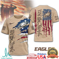 Philadelphia Eagles We The People Patriotic Military Tan T Shirt - Limotees LLC