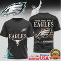 Philadelphia Eagles Western Bull Skull T Shirt Eagles Still The Problem Graphic Tee - Limotees LLC