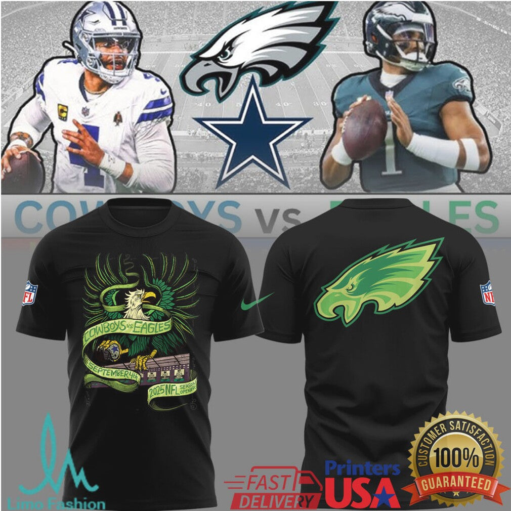 Philadelphia Eagles vs. Dallas Cowboys 2025 Season Opener Rivalry Shirt - Limotees LLC