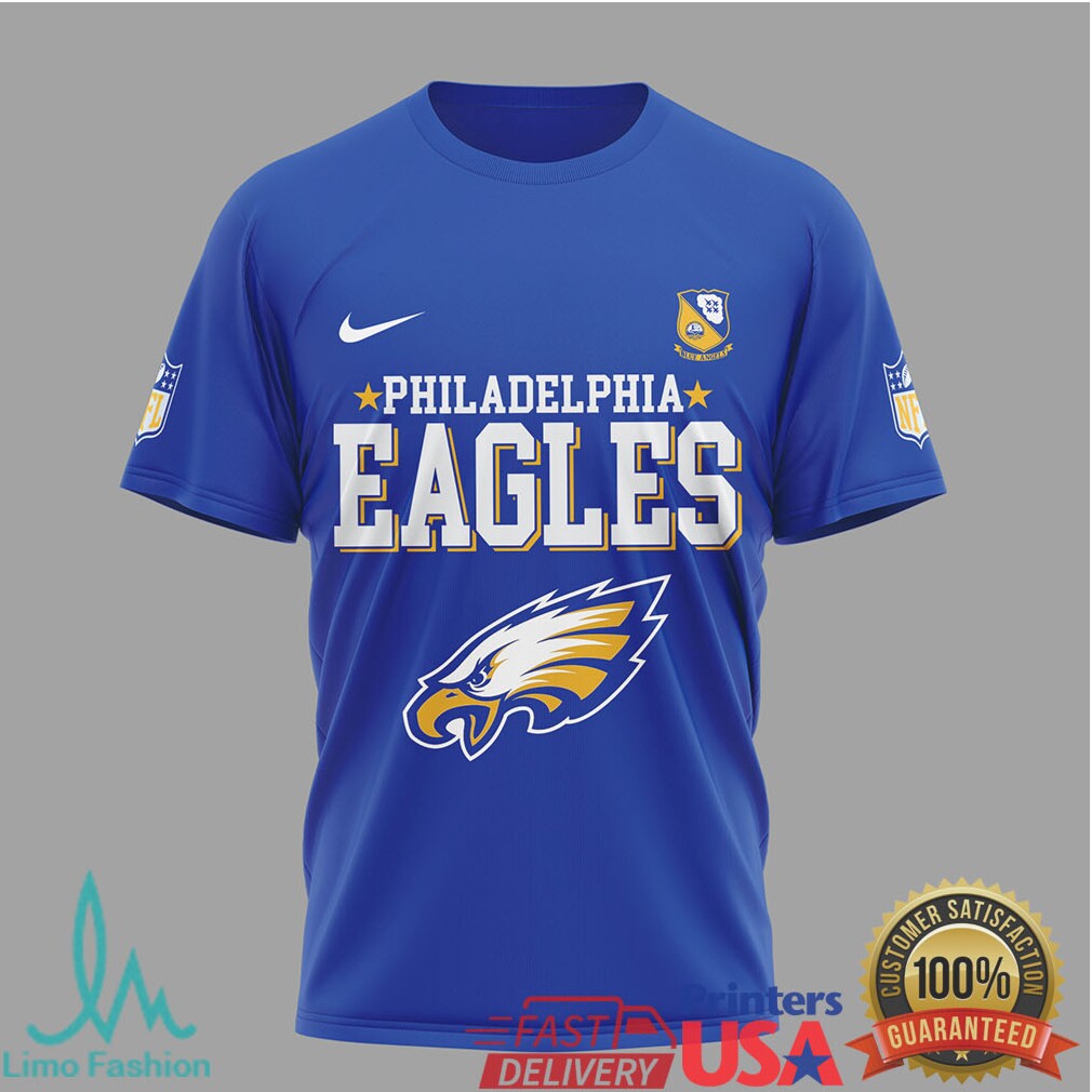 Philadelphia Eagles x Blue Angels 80th Anniversary U.S. Navy T Shirt - Limotees LLC