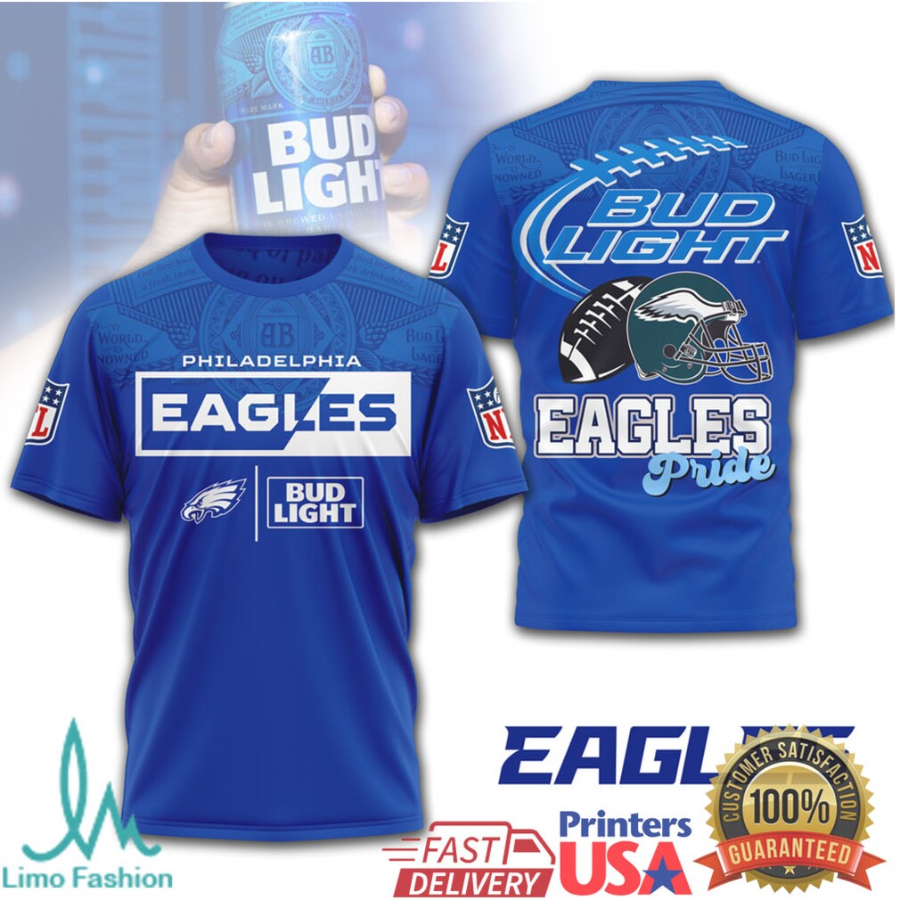 Philadelphia Eagles x Bud Light Pride Game Day Spirit T Shirt - Limotees LLC