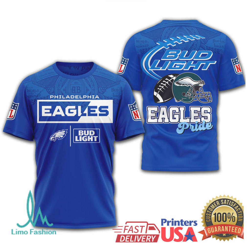 Philadelphia Eagles x Bud Light Pride Game Day Spirit T Shirt - Limotees LLC