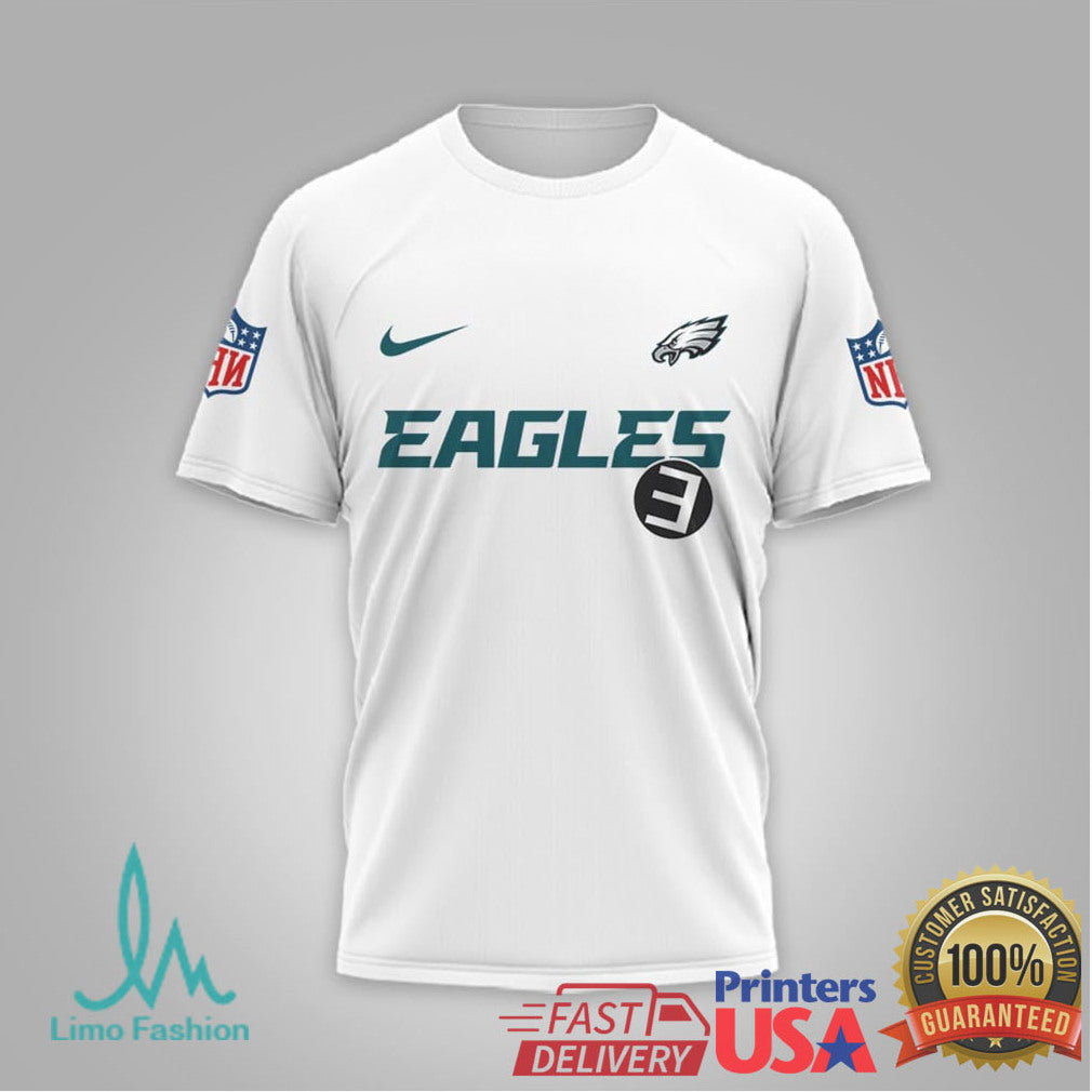 Philadelphia Eagles x Eminem Slim Shady Rap Crossover T Shirt