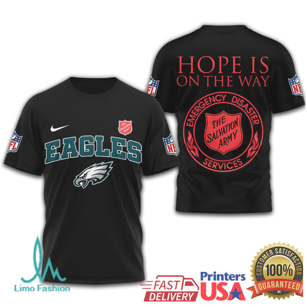 Philadelphia Eagles x Salvation Army “Hope Is On The Way” Special Edition Shirt - Limotees LLC