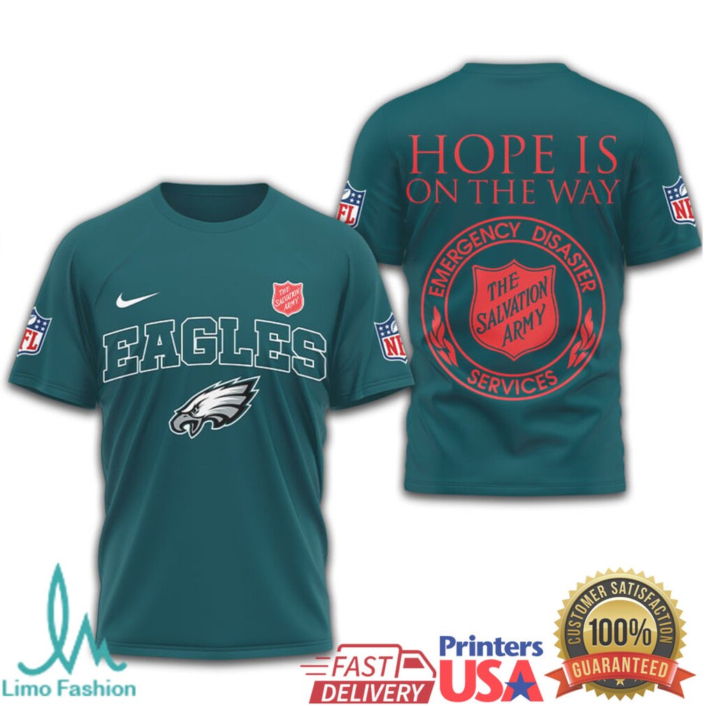 Philadelphia Eagles x Salvation Army “Hope Is On The Way” Special Edition Shirt - Limotees LLC