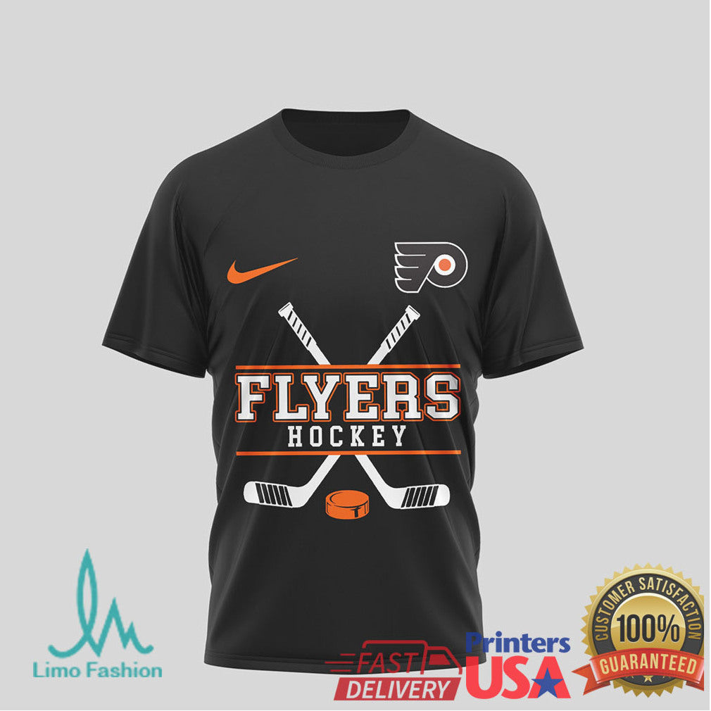 Philadelphia Flyers Hockey x Harley Davidson Skull Biker T Shirt - Limotees LLC