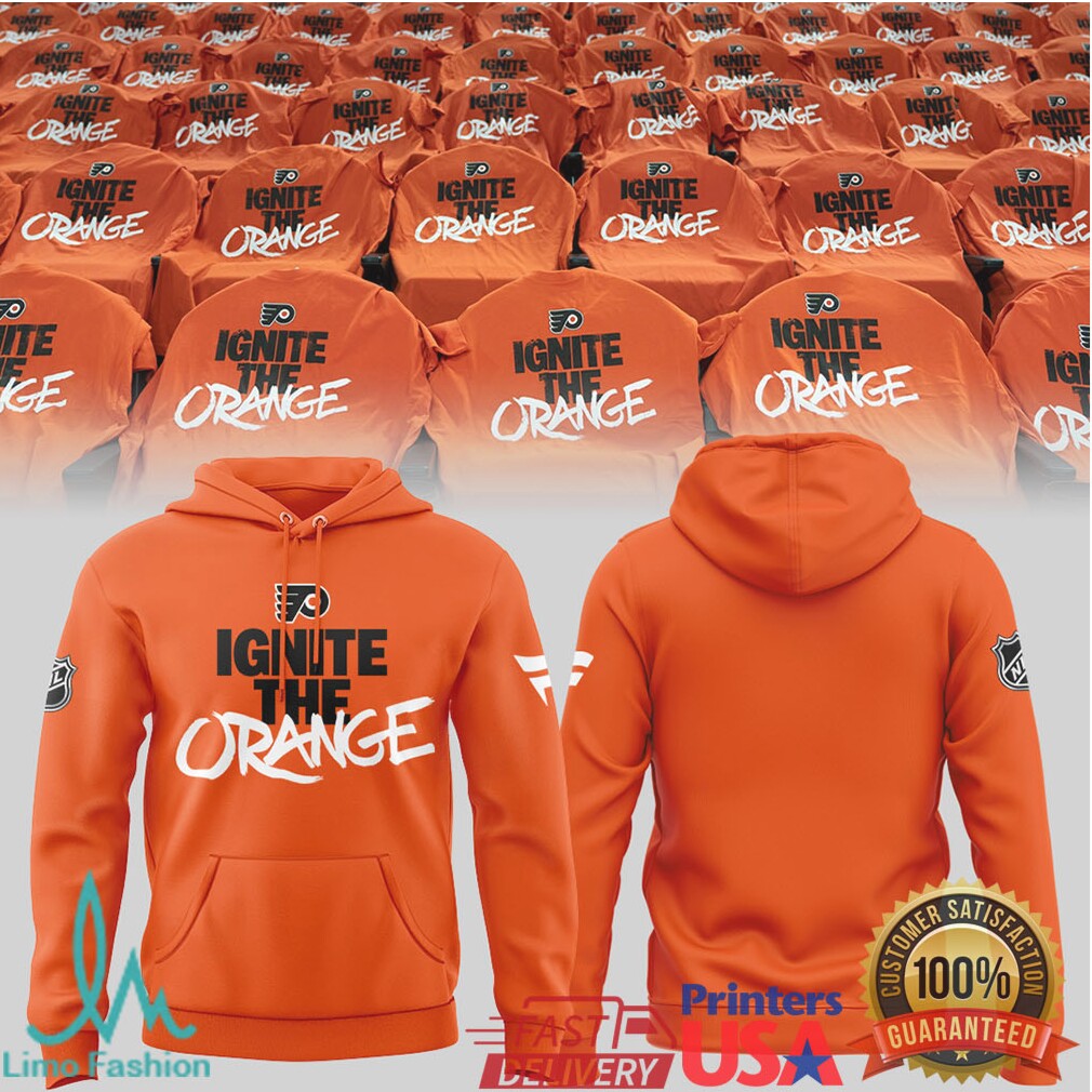 Philadelphia Flyers “Ignite The Orange” Fan Apparel T Shirt - Limotees LLC
