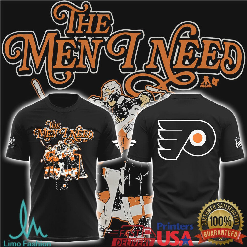 Philadelphia Flyers “The Men I Need” Vintage Graphic T Shirt - Limotees LLC