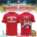 Philadelphia Phillies 2025 Division Champions Player Montage Red Fan T Shirt - Limotees LLC