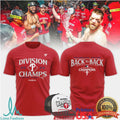 Phillies 2025 Division Champs Locker Room Celebration Back To Back T Shirt - Limotees LLC