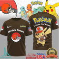 Pikachu Cleveland Browns “I Choose You” NFL Pokemon T Shirt - Limotees LLC