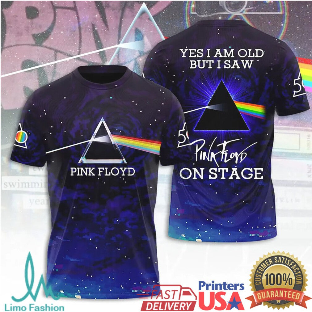 Pink Floyd Dark Side Of The Moon Deep Space Starry Night 3D T Shirt - Limotees LLC