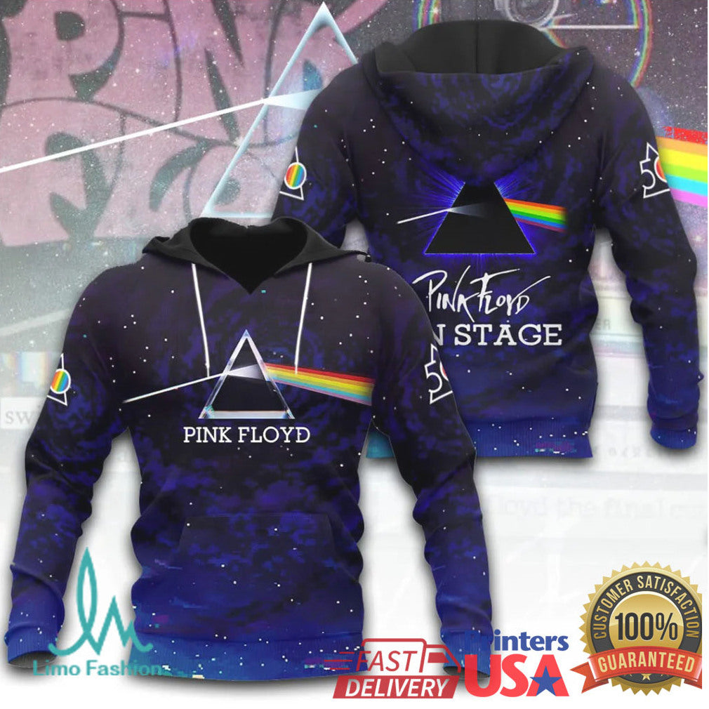 Pink Floyd Dark Side Of The Moon Deep Space Starry Night 3D T Shirt - Limotees LLC