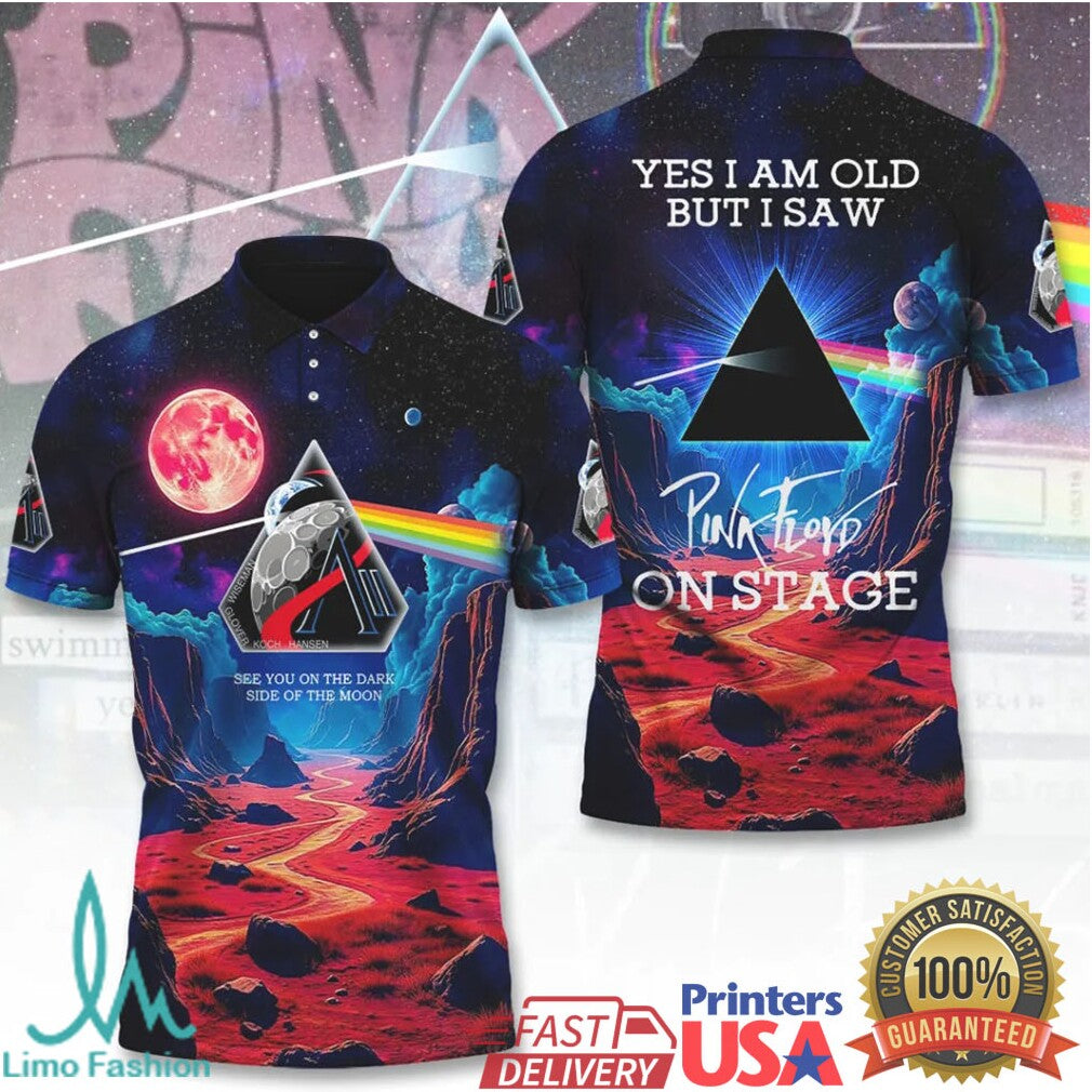 Pink Floyd On Stage Dark Side Of The Moon 3D All Over Print T Shirt - Limotees LLC