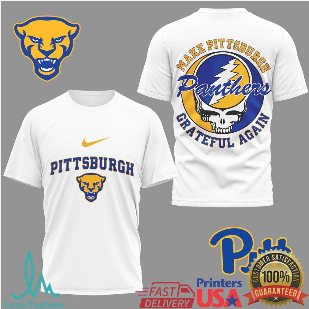Pittsburgh Panthers “Make Pittsburgh Grateful Again” Vintage Style Tee - Limotees LLC
