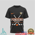Pittsburgh Penguins Hockey x Harley Davidson Skull Biker T Shirt - Limotees LLC