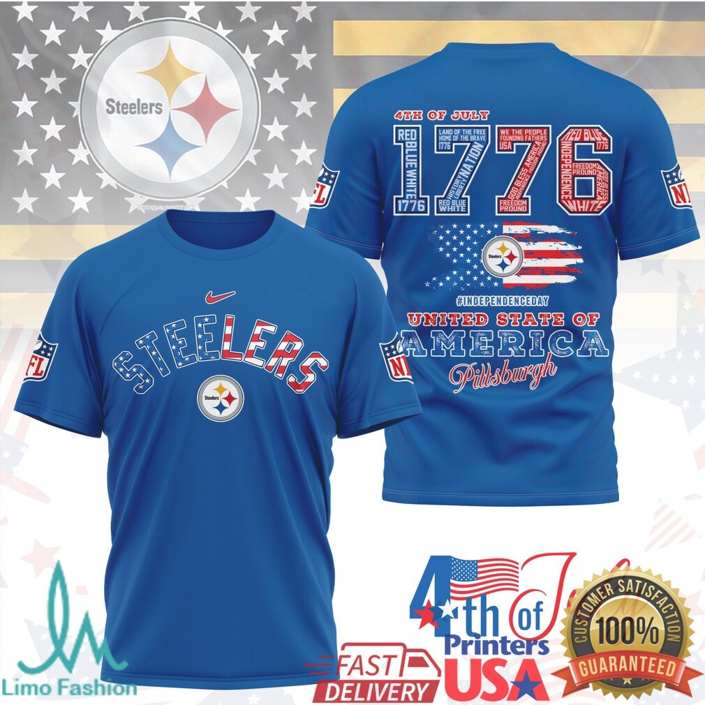 Pittsburgh ST Shirtlers 1776 United State of America Patriotic NFL T Shirt - Limotees LLC