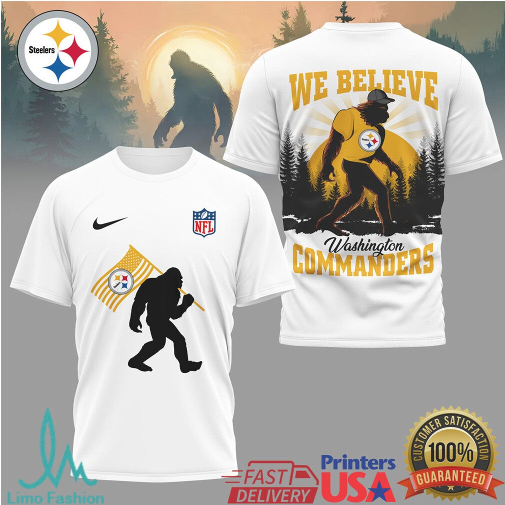 Pittsburgh ST Shirtlers Bigfoot “We Believe” Football T Shirt - Limotees LLC