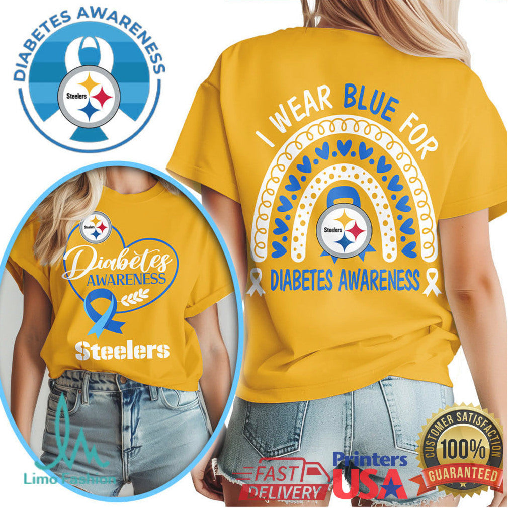 Pittsburgh ST Shirtlers Diabetes Awareness T Shirt I Wear Blue For ST Shirtlers Fan T Shirt - Limotees LLC