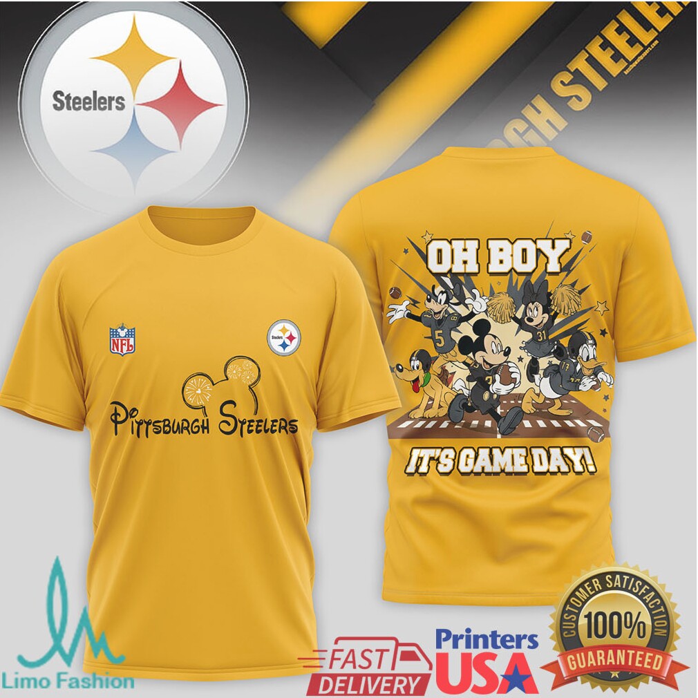 Pittsburgh ST Shirtlers Disney Mickey & Friends “Oh Boy It's Game Day” T Shirt - Limotees LLC