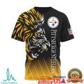 Pittsburgh ST Shirtlers Hakuna Matata The King ST Shirtl Curtain Yellow 3D T Shirt - Limotees LLC