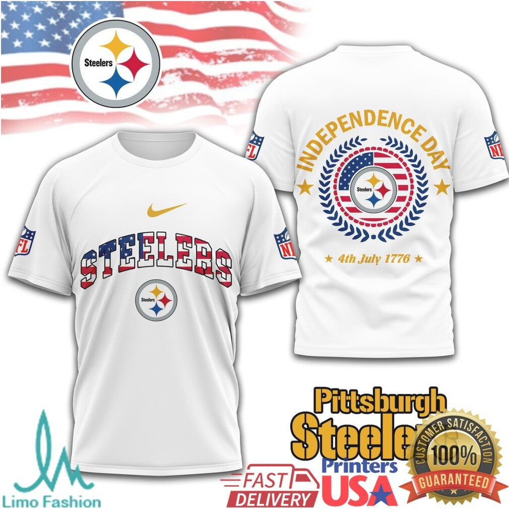 Pittsburgh ST Shirtlers Independence Day Patriotic 1776 NFL T Shirt - Limotees LLC