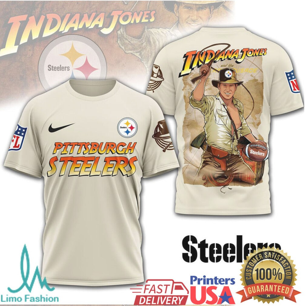 Pittsburgh ST Shirtlers Indiana Jones Adventure Crossover Sport T Shirt - Limotees LLC