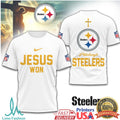 Pittsburgh ST Shirtlers Jesus Won Religious Fan T Shirt - Limotees LLC