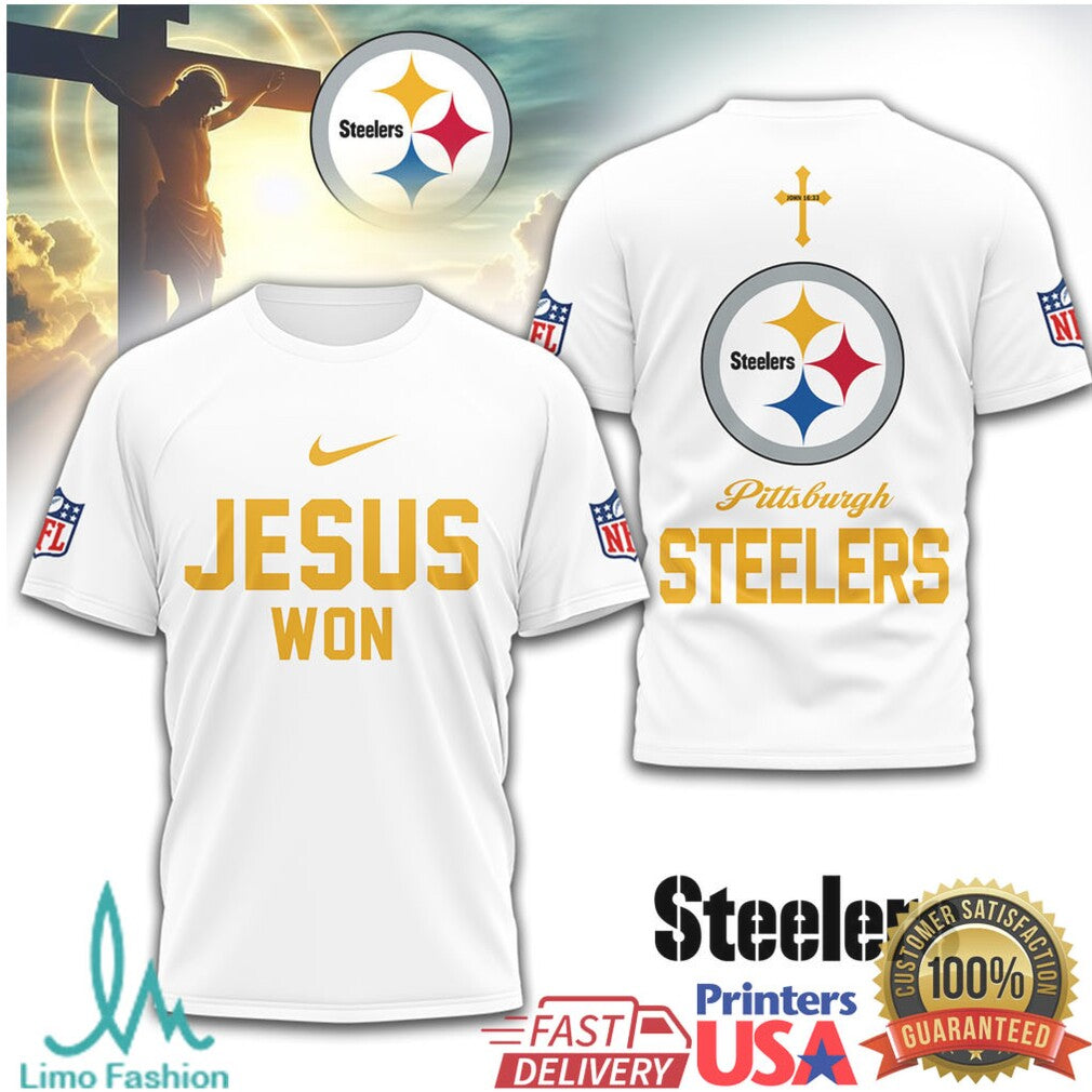 Pittsburgh ST Shirtlers Jesus Won Religious Fan T Shirt - Limotees LLC