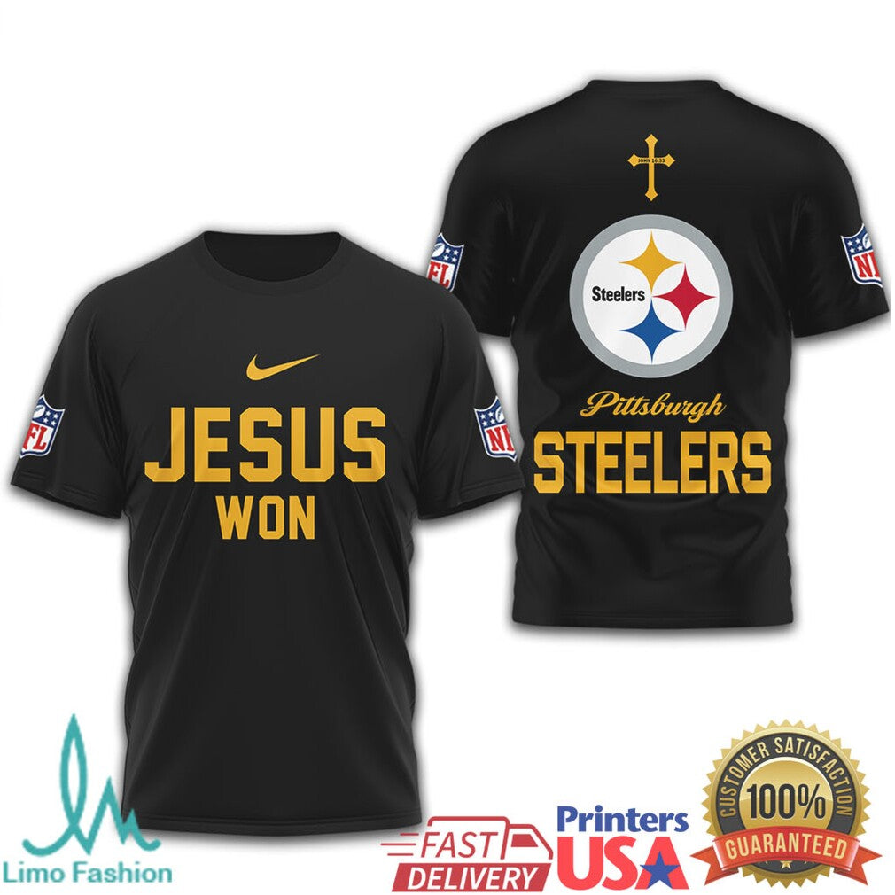 Pittsburgh ST Shirtlers Jesus Won Religious Fan T Shirt - Limotees LLC