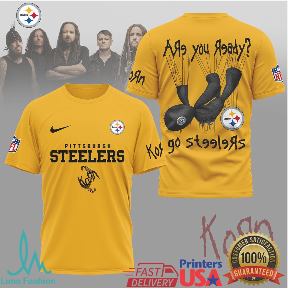 Pittsburgh ST Shirtlers Korn Style “Are You Ready” NFL Graphic Shirt - Limotees LLC