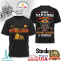 Pittsburgh ST Shirtlers Marine Veteran Honor & Loyalty Graphic T Shirt - Limotees LLC
