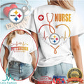 Pittsburgh ST Shirtlers Nurse It's a Work of Heart Stethoscope T Shirt - Limotees LLC
