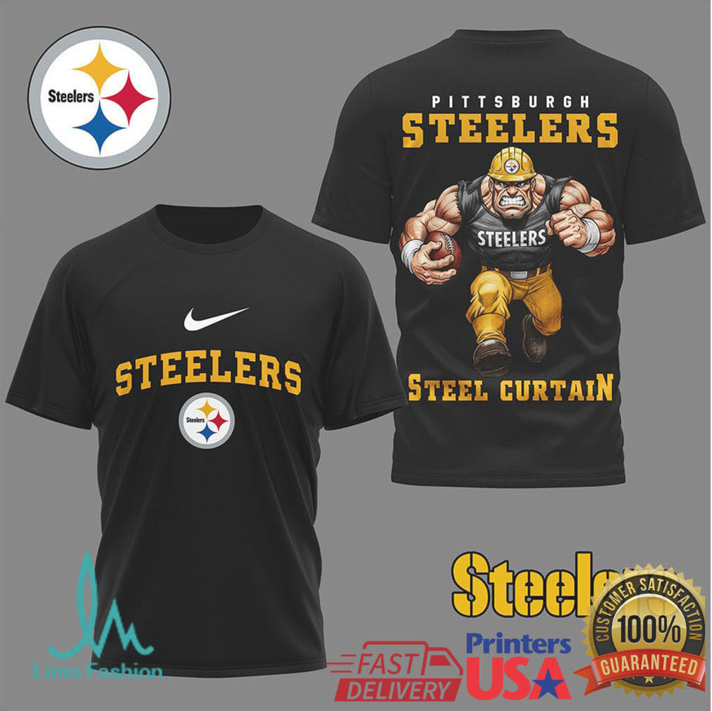 Pittsburgh ST Shirtlers “ST Shirtl Curtain” Muscle Mascot Football T Shirt