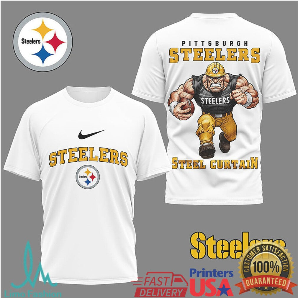 Pittsburgh ST Shirtlers “ST Shirtl Curtain” Muscle Mascot Football T Shirt